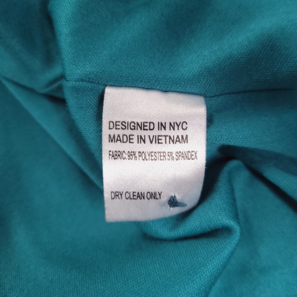 YUMI KIM Dress Size MEDIUM Tamra Midi Jewel Emerald Velvet Puff Sleeve - Picture 9 of 16